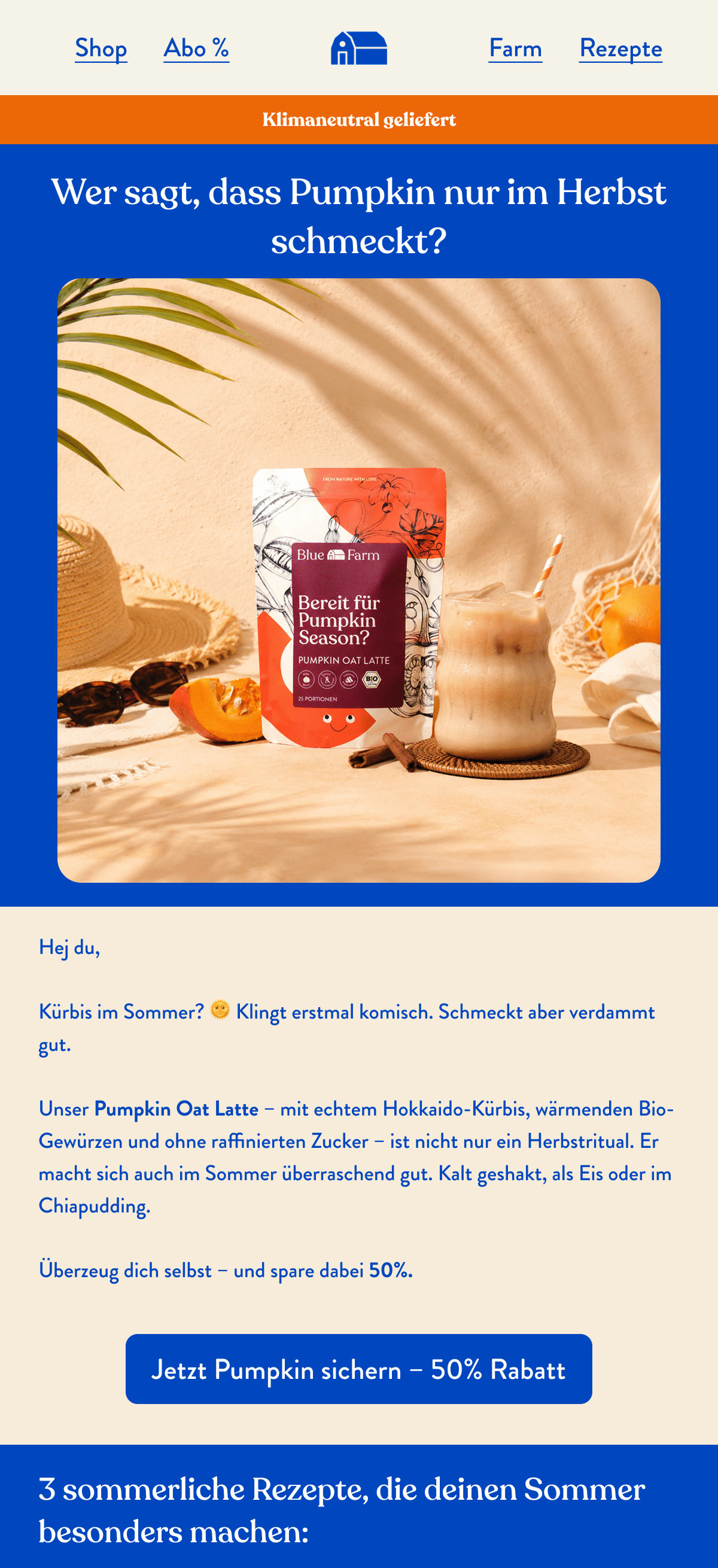 Kampagne Blue Farm