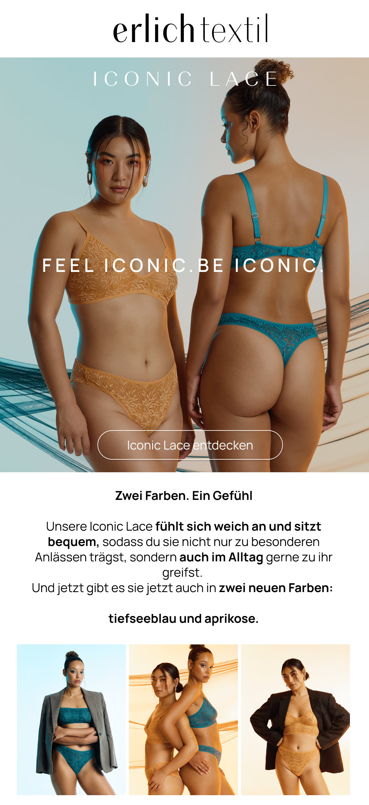 Product Launch erlich textil